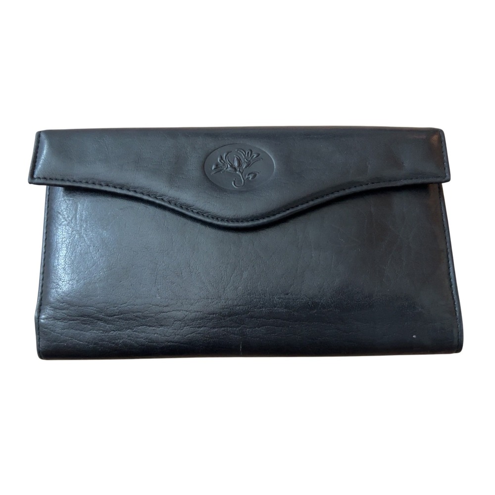Vintage Buxton‎ Leather Black Wallet